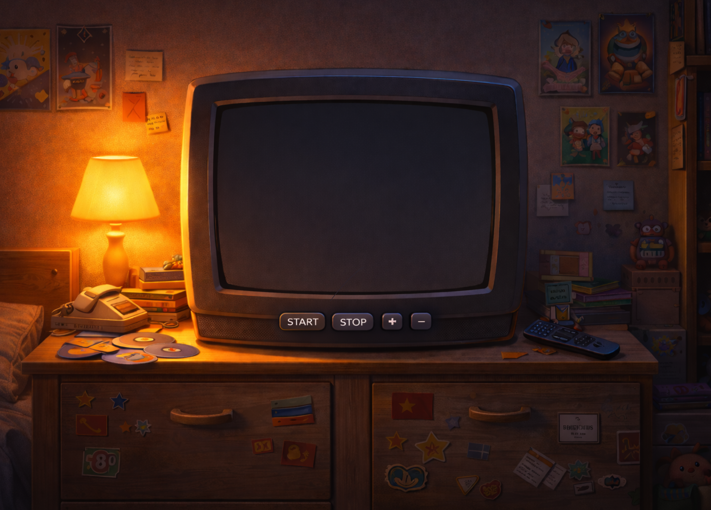 Room with TV